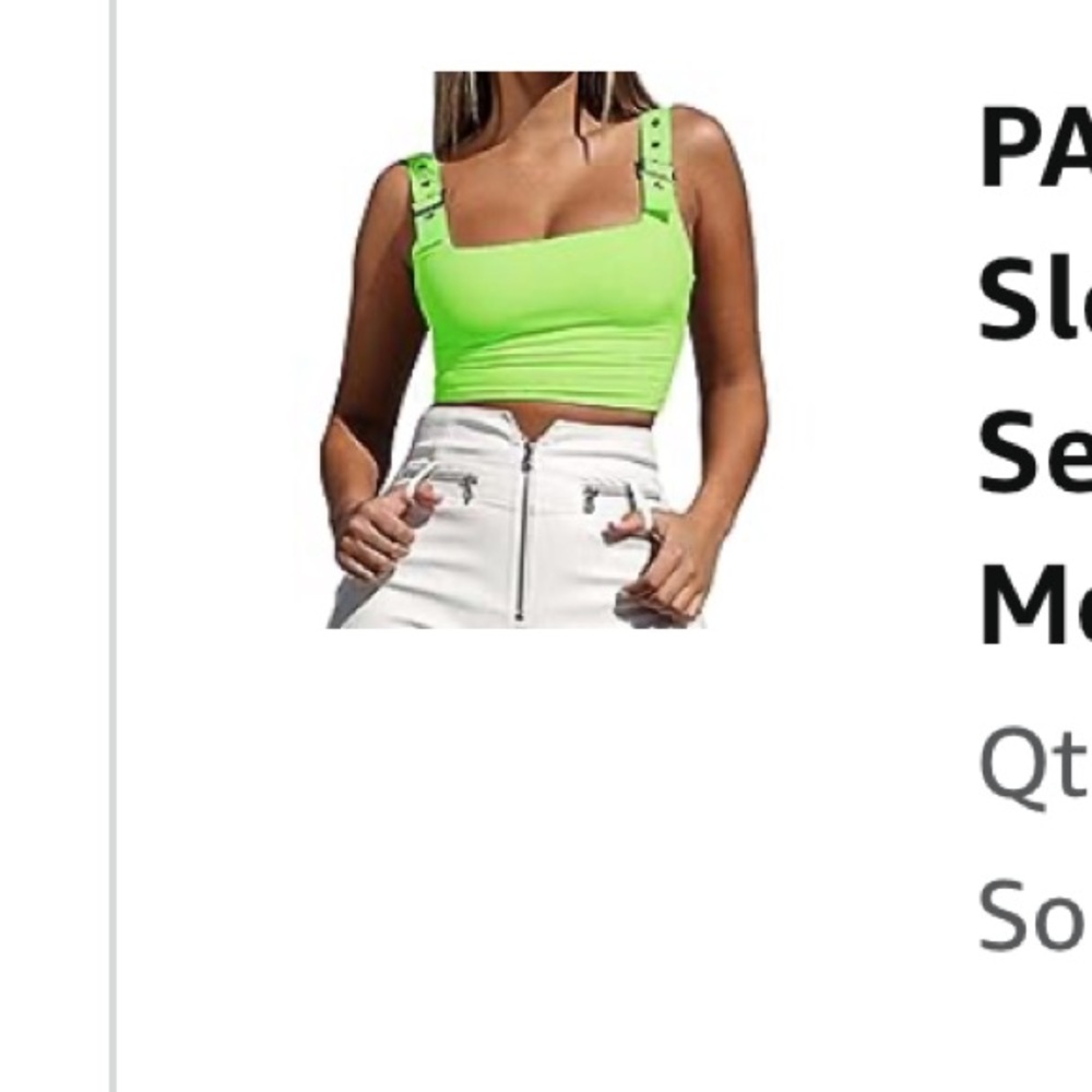 Women's Sleeveless Crop Tops Sexy Square Neck Metal Button Basic Crop Tank Tops